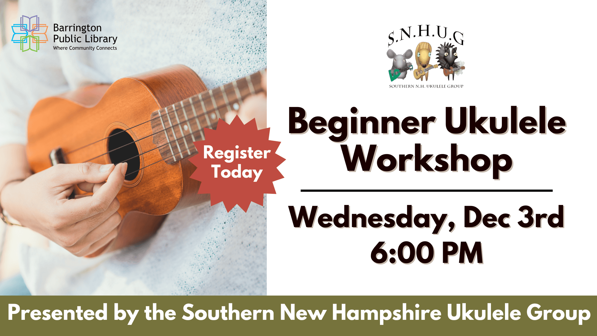 beginner ukulele workshop