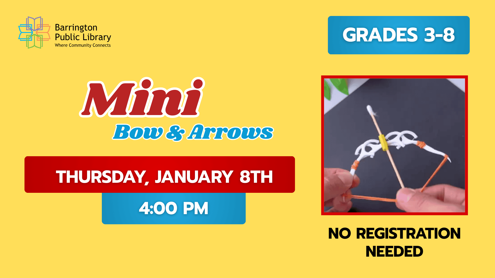 mini bow & arrows (presentation)