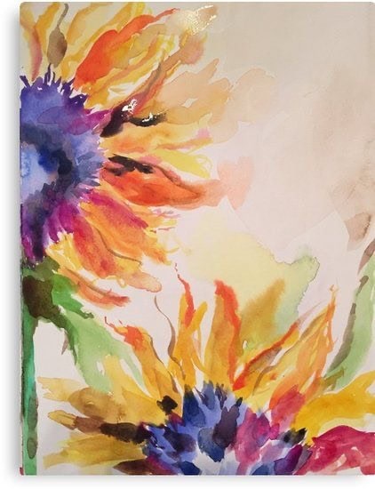 sunflower watercolor 363 lg